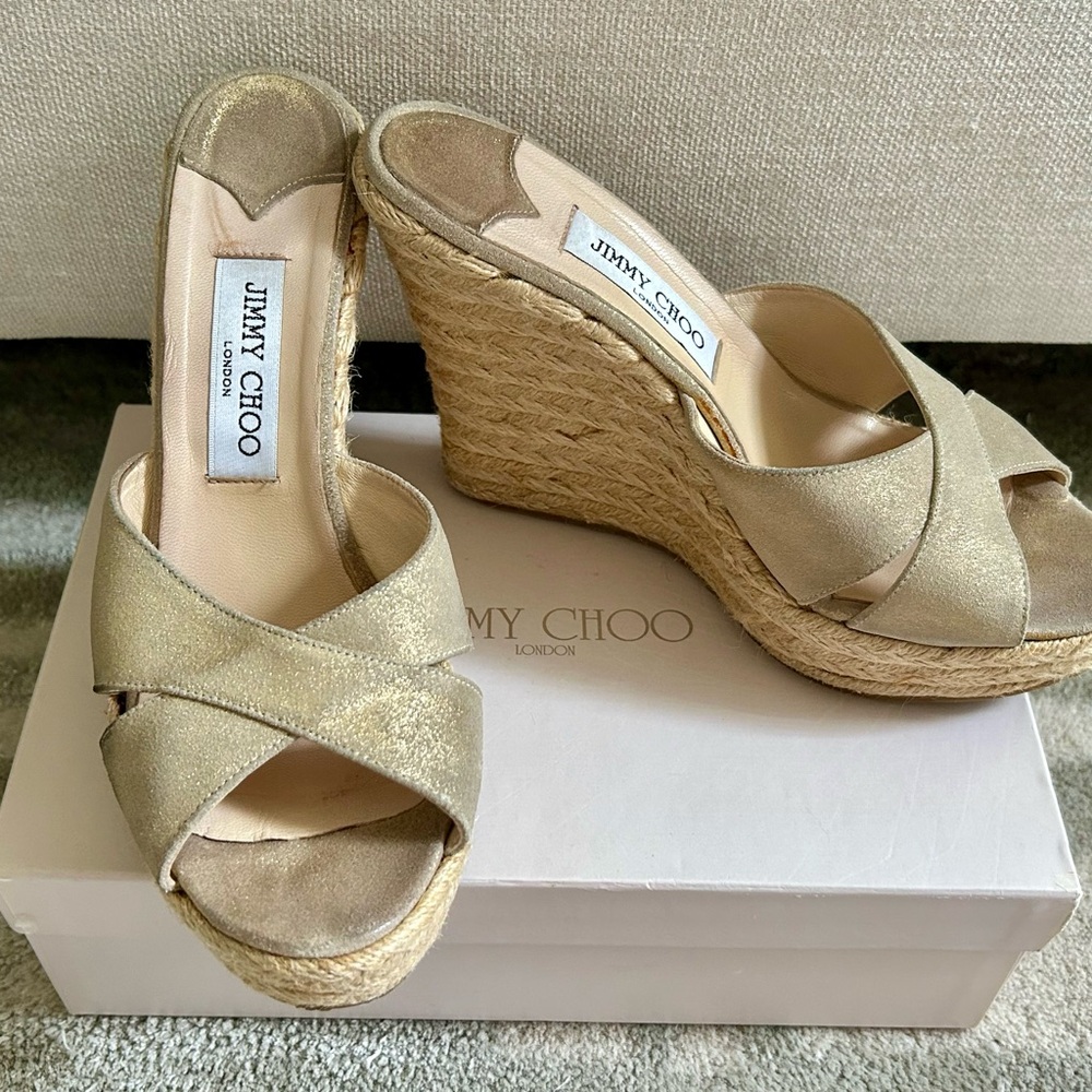 Jimmy Choo wedge heels